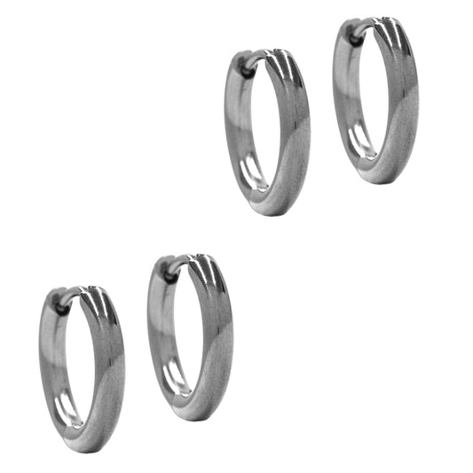 2 Pair Stainless steel 15mm sleepers - SSYE1225