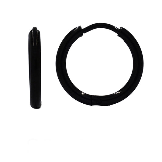 Stainless steel black 18mm sleeper - SSYE1231
