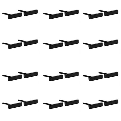 12 Pack Stainless steel 9mm x 2mm gold bar stud - SSYE2129