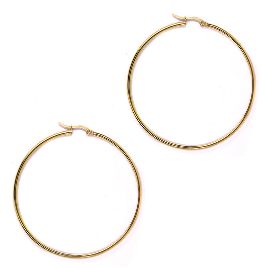Stainless steel 60mm x 2mm x 2mm hoop - SSYE2194