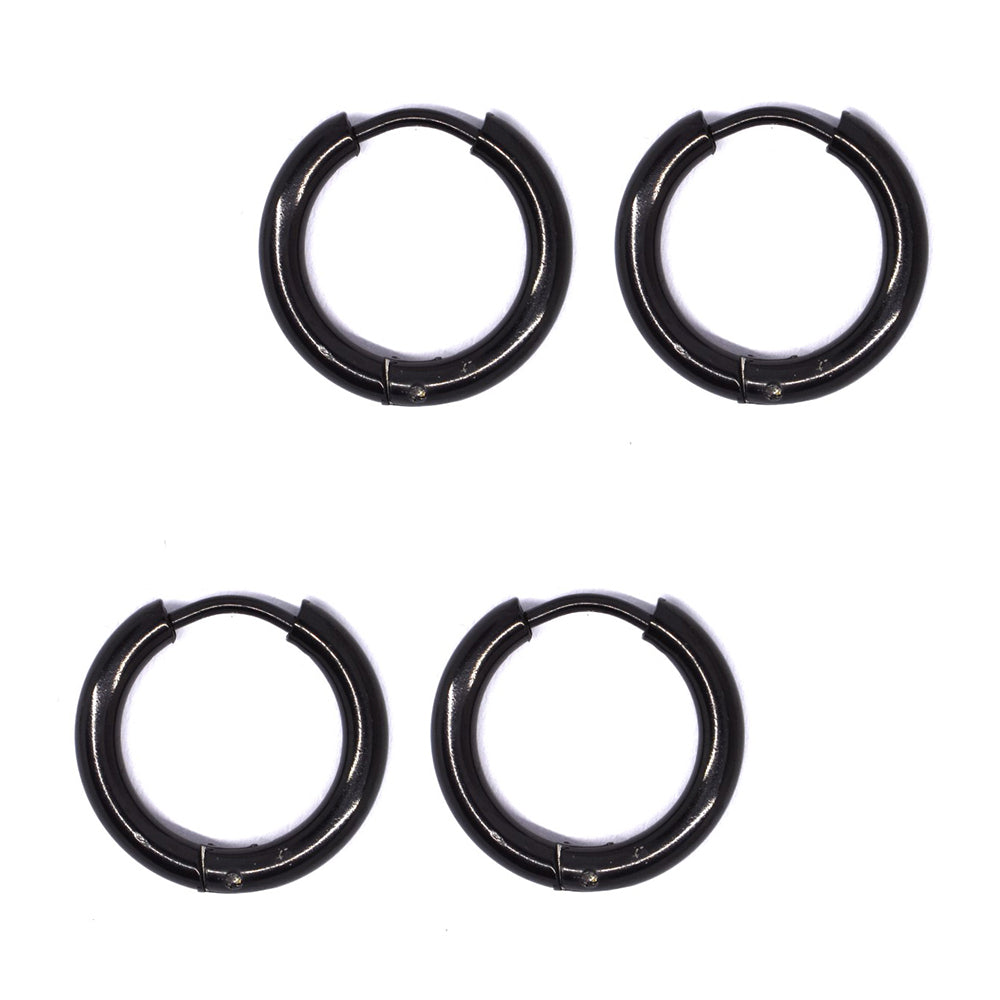 Buy 1 get 1 FREE - 2 Pair Stainless steel gold plated 17mm sleepers