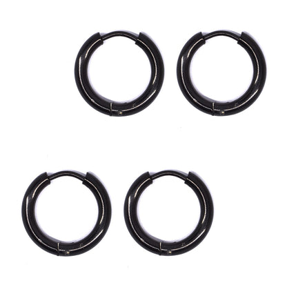 Buy 1 get 1 FREE - 2 Pair Stainless steel gold plated 17mm sleepers