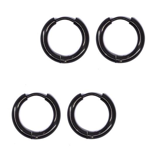 Buy 1 get 1 FREE - 2 Pair Stainless steel gold plated 17mm sleepers