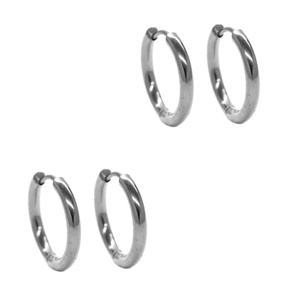 Buy 1 get 1 FREE - 2 Pair Stainless steel gold plated 17mm sleepers