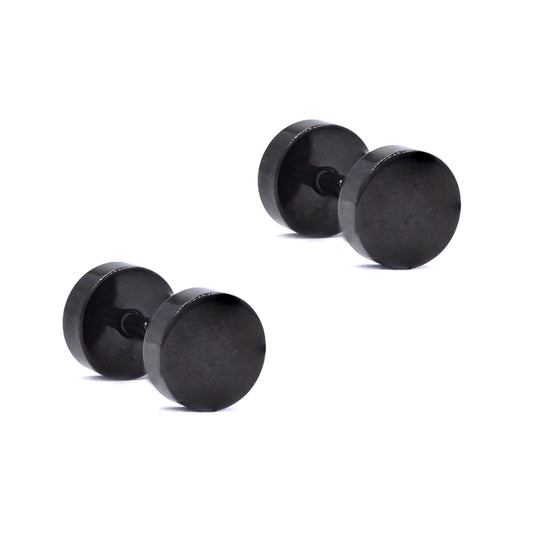 Stainless steel 6mm dumbbell earring - SSYE4670