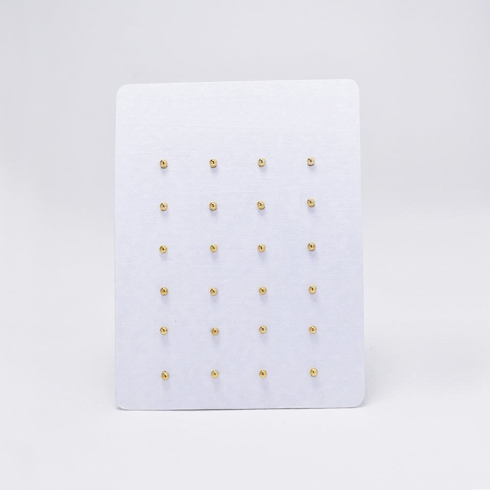 12 Pack Stainless steel 2mm ball stud earrings - SSYE4838