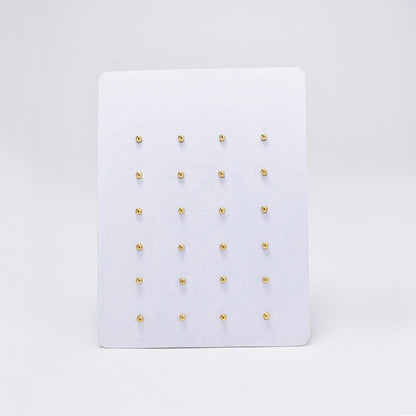 12 Pack Stainless steel 2mm ball stud earrings - SSYE4838