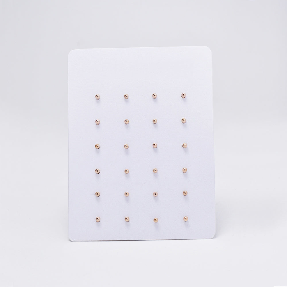12 Pack Stainless steel 2mm ball stud earrings - SSYE4838
