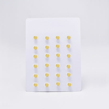 12 Pack Stainless steel 4mm ball stud earrings - SSYE4839