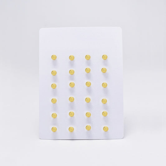12 Pack Stainless steel 4mm ball stud earrings - SSYE4839