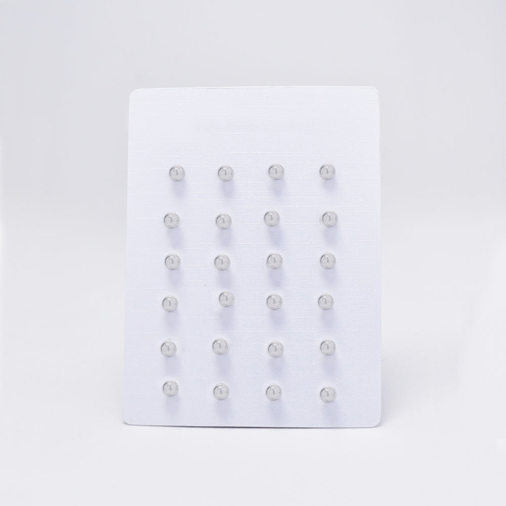 12 Pack Stainless steel 4mm ball stud earrings - SSYE4839