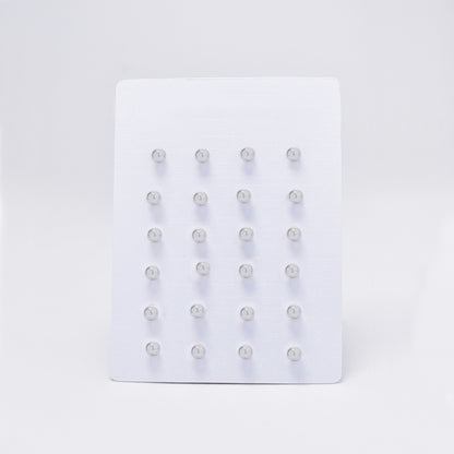 12 Pack Stainless steel 4mm ball stud earrings - SSYE4839