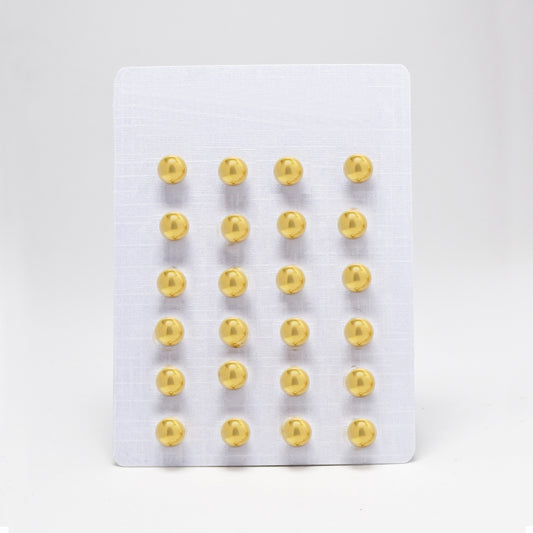 12 Pack Stainless steel 6mm ball stud earrings - SSYE4840