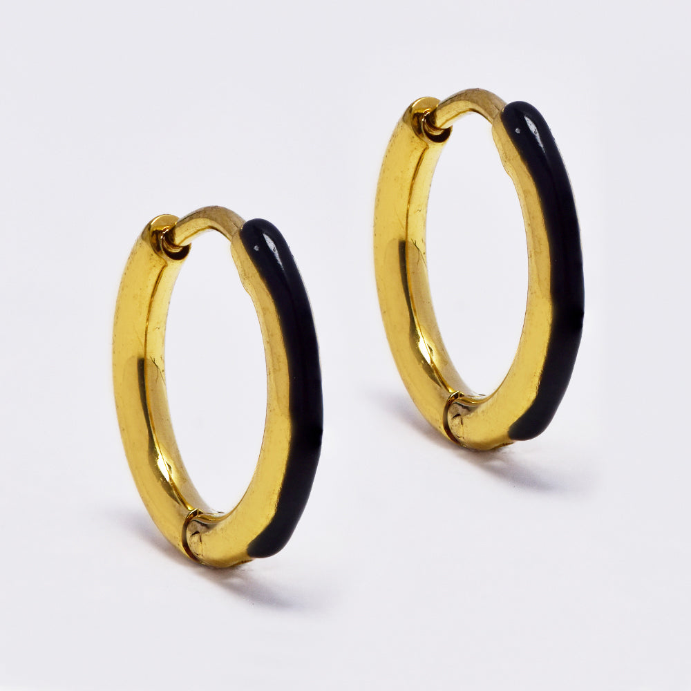 Stainless steel colour enamel hoop - SSYE4950