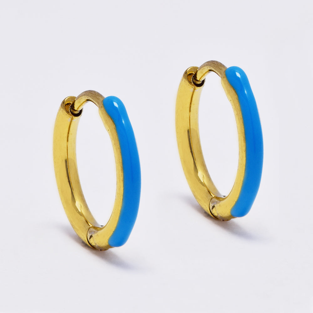 Stainless steel colour enamel hoop - SSYE4950