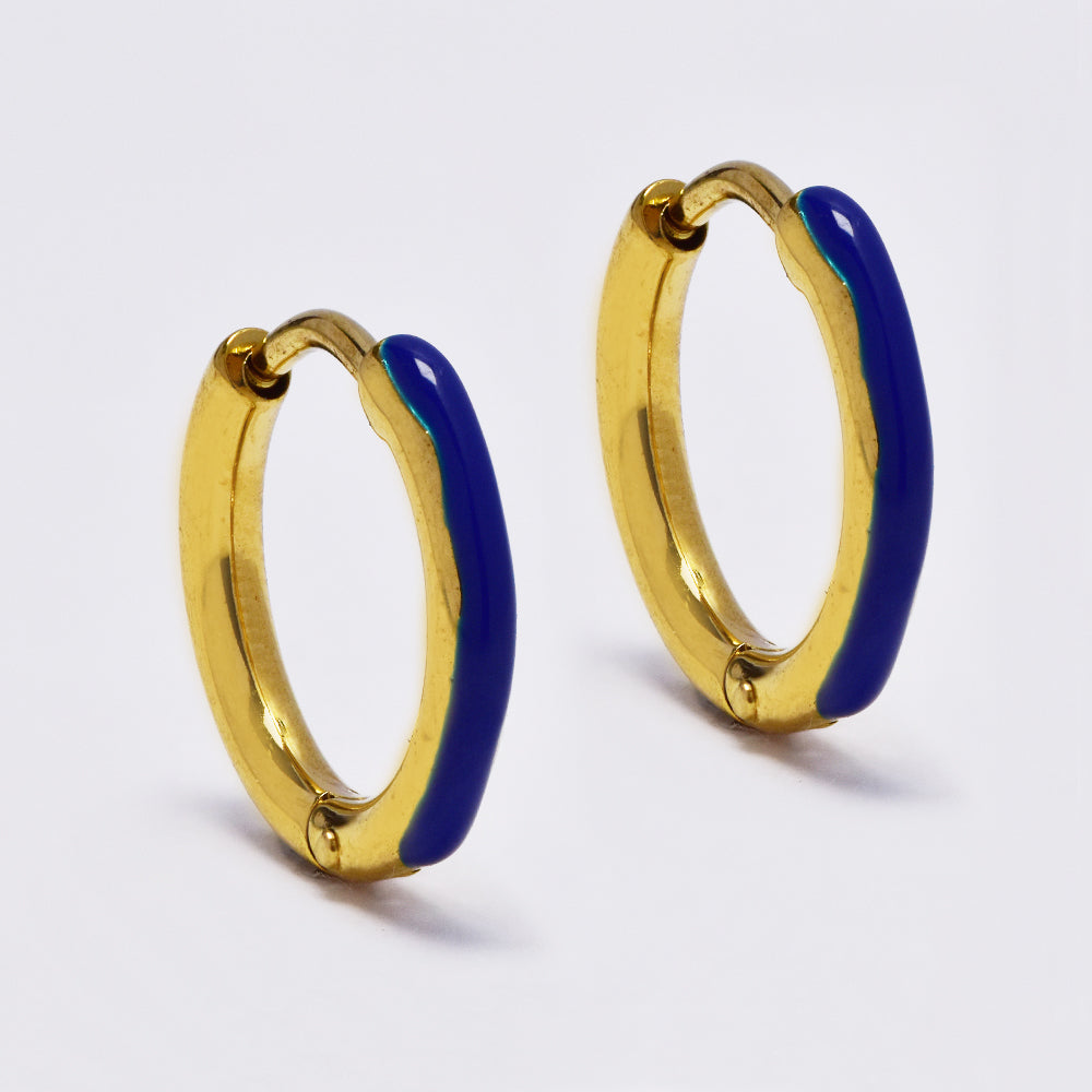 Stainless steel colour enamel hoop - SSYE4950
