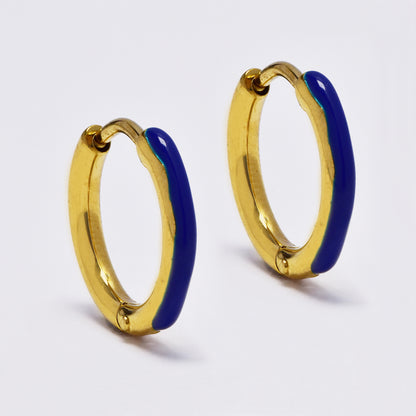 Stainless steel colour enamel hoop - SSYE4950