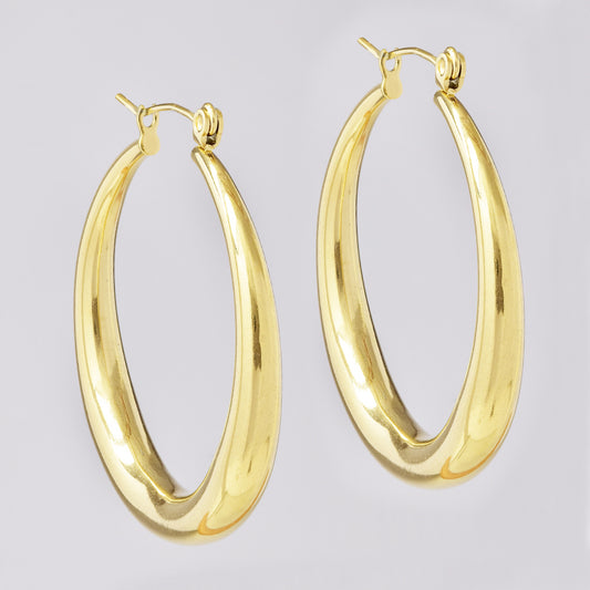 Stainless steel 36mm hoops - SSYE5117
