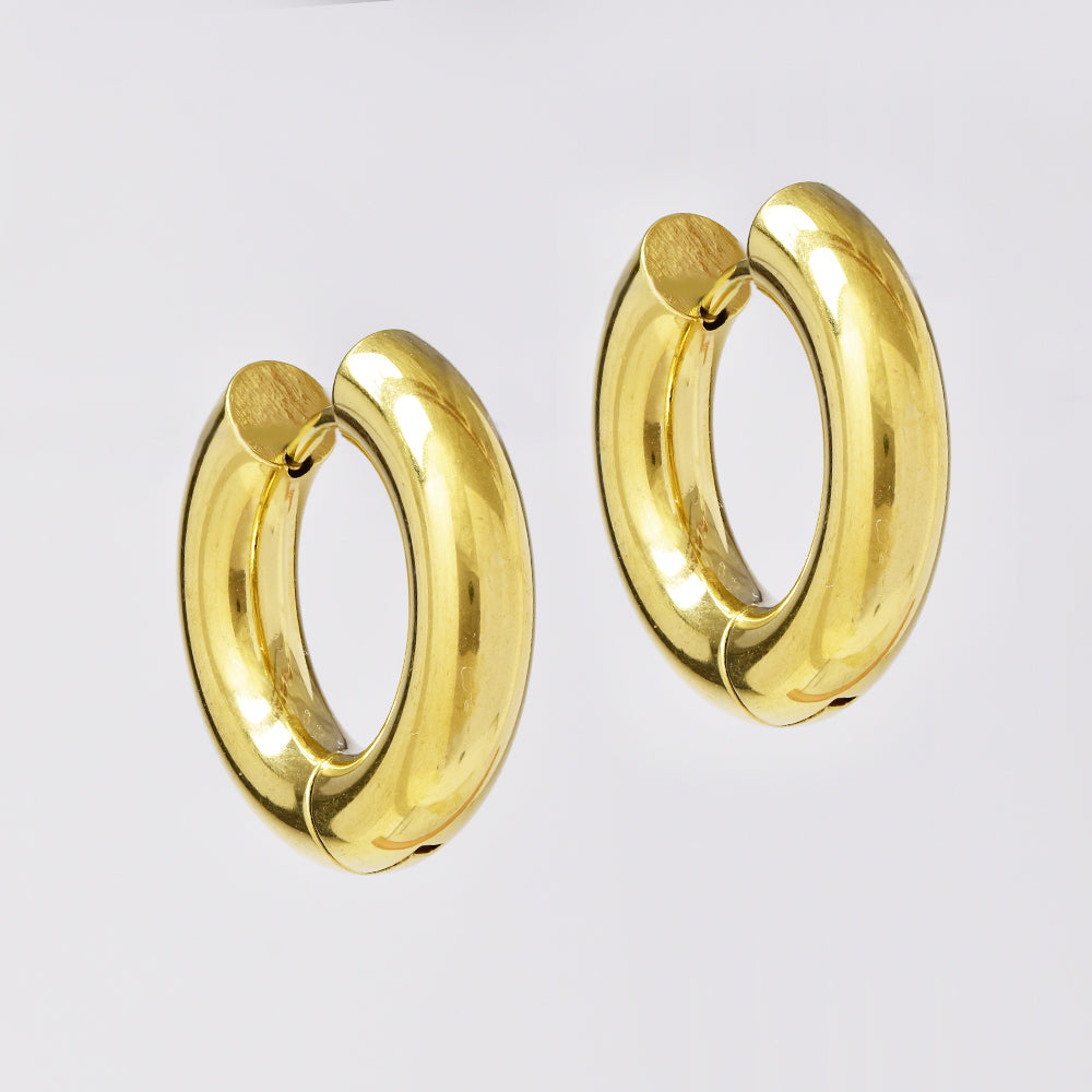 Stainless steel 26mm x 5mm hoops - SSYE5122A