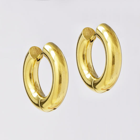 Stainless steel 26mm x 5mm hoops - SSYE5122A