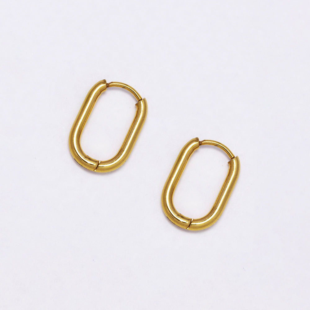 Stainless steel 10x15mm sqoval - SSYE5130