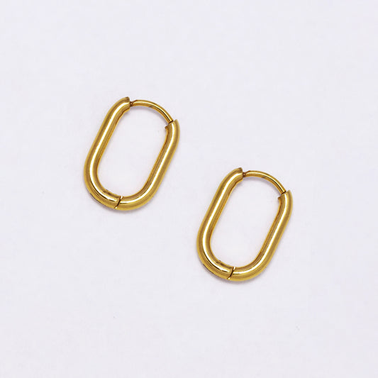 Stainless steel 10x15mm sqoval - SSYE5130