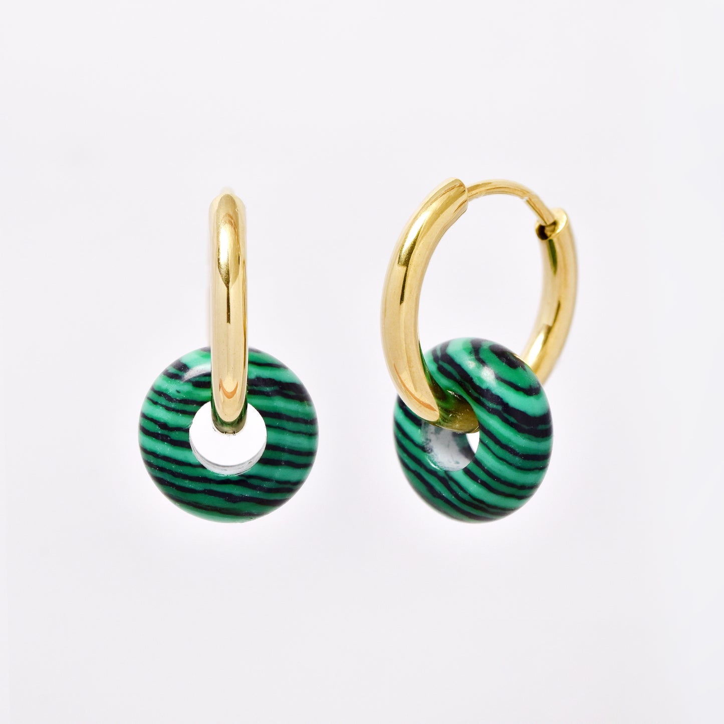 SSYE5894 - Steel 10mm natural stone donut hoop