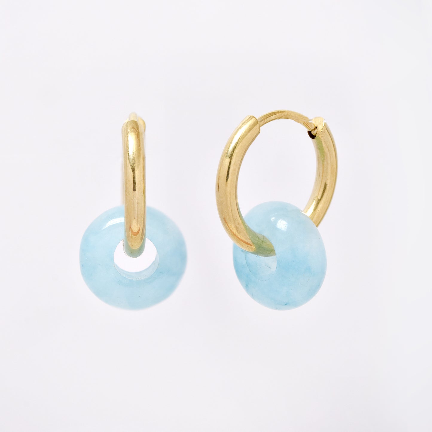 SSYE5894 - Steel 10mm natural stone donut hoop