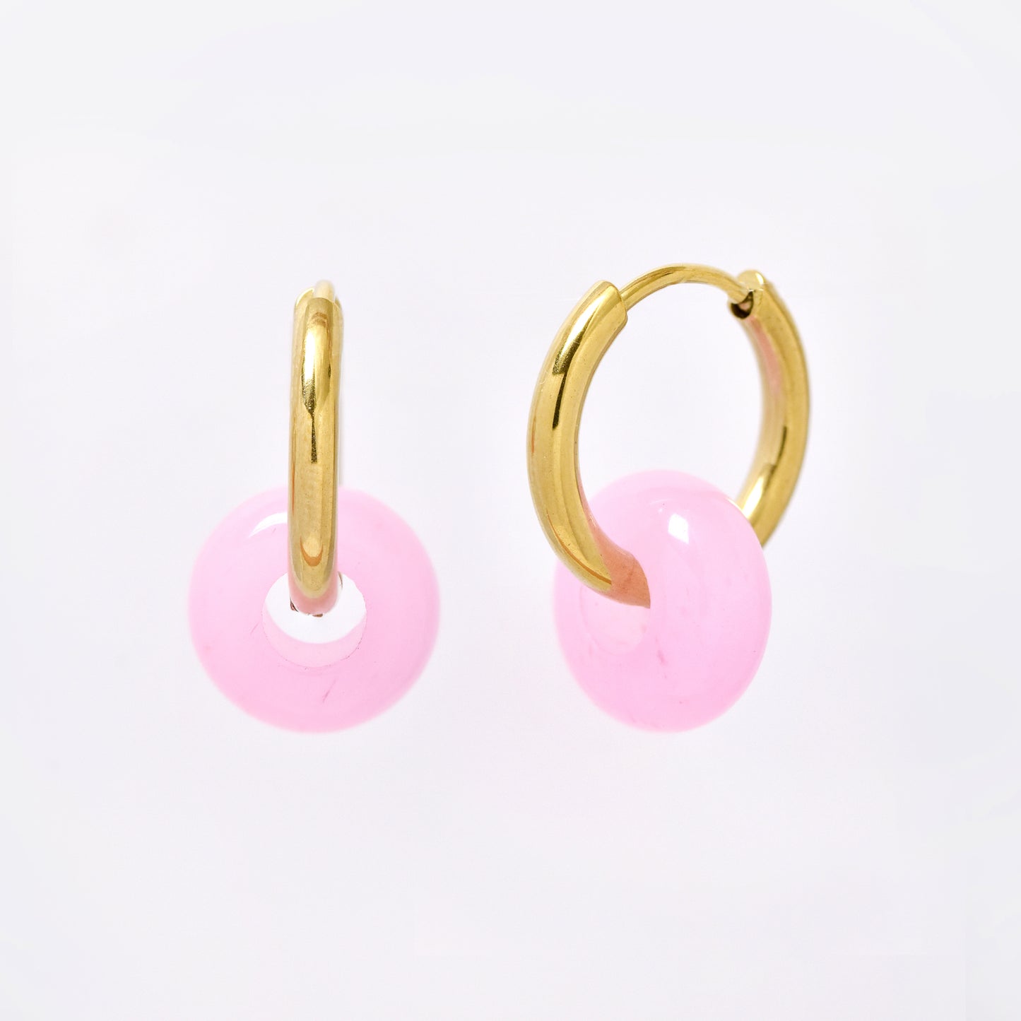 SSYE5894 - Steel 10mm natural stone donut hoop