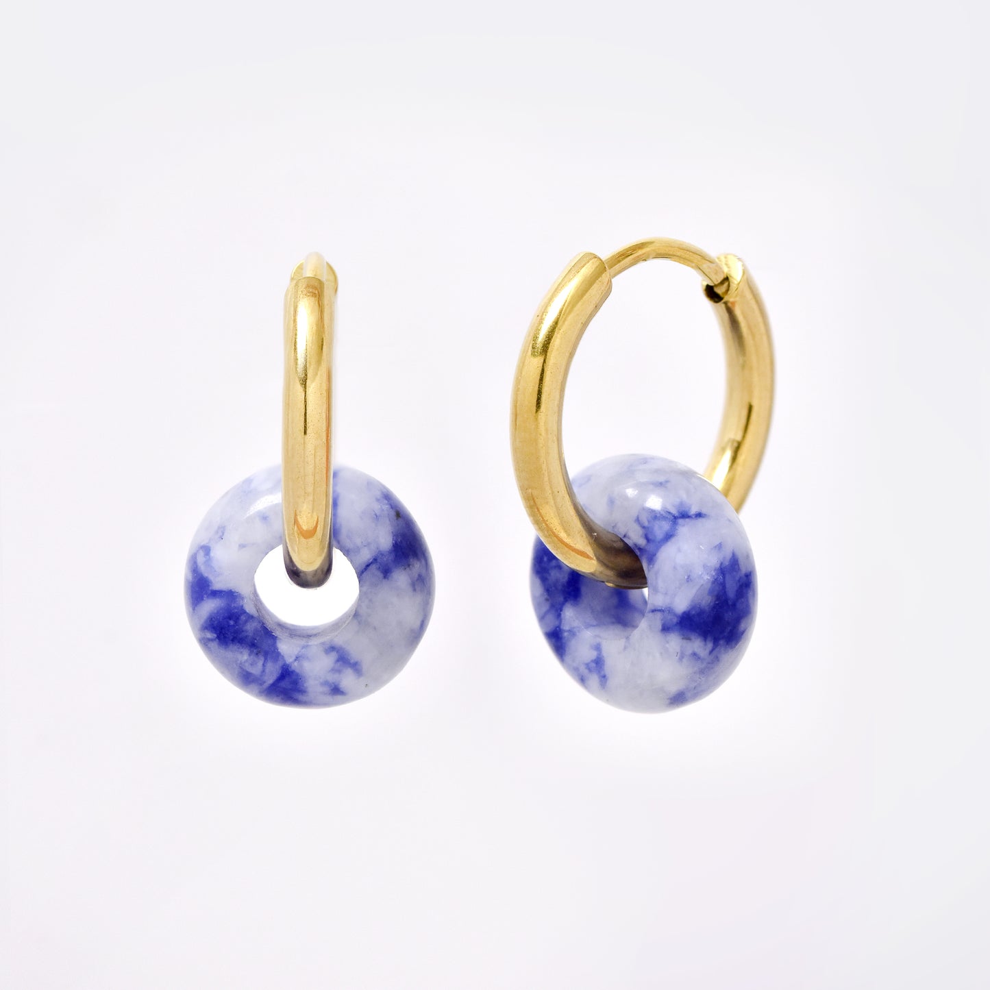 SSYE5894 - Steel 10mm natural stone donut hoop