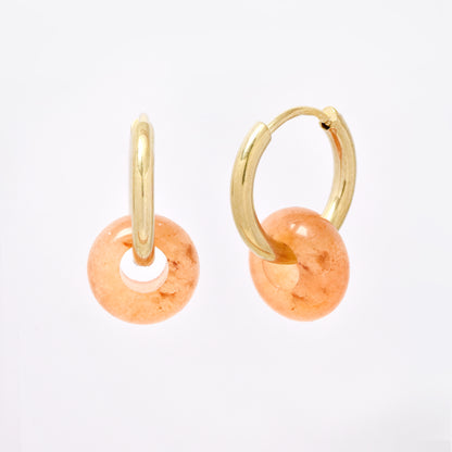 SSYE5894 - Steel 10mm natural stone donut hoop