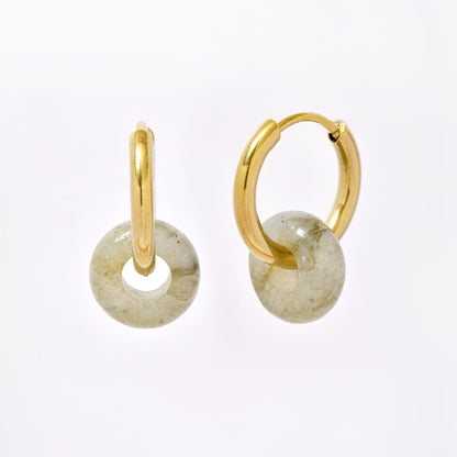 SSYE5894 - Steel 10mm natural stone donut hoop