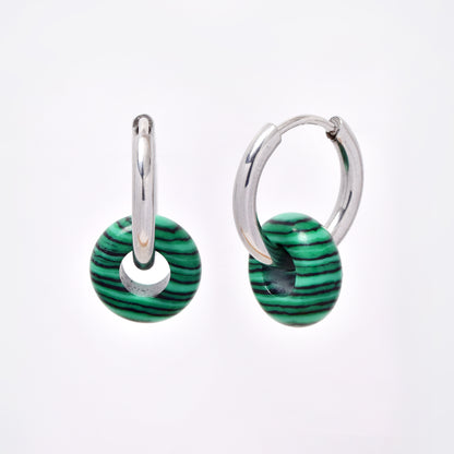 SSYE5894 - Steel 10mm natural stone donut hoop