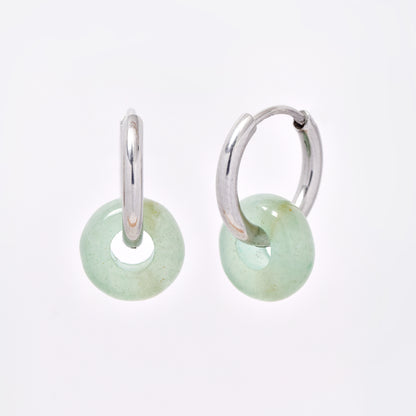 SSYE5894 - Steel 10mm natural stone donut hoop