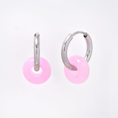 SSYE5894 - Steel 10mm natural stone donut hoop