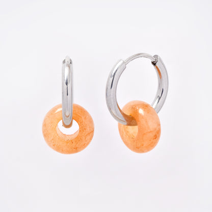 SSYE5894 - Steel 10mm natural stone donut hoop