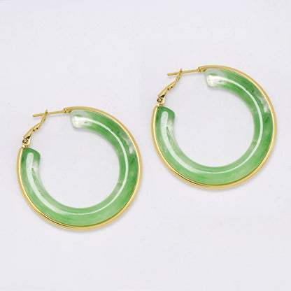 SSYE5964 - St Steel 42mm resin hoops