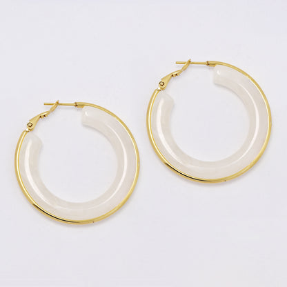 SSYE5964 - St Steel 42mm resin hoops
