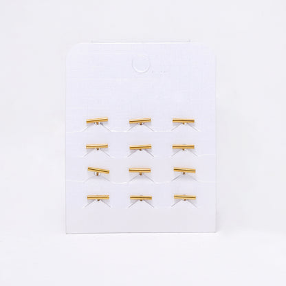 SSYE6140 - St Steel  6 pack 8mm x 1.5mm domed bar stud with ball closure