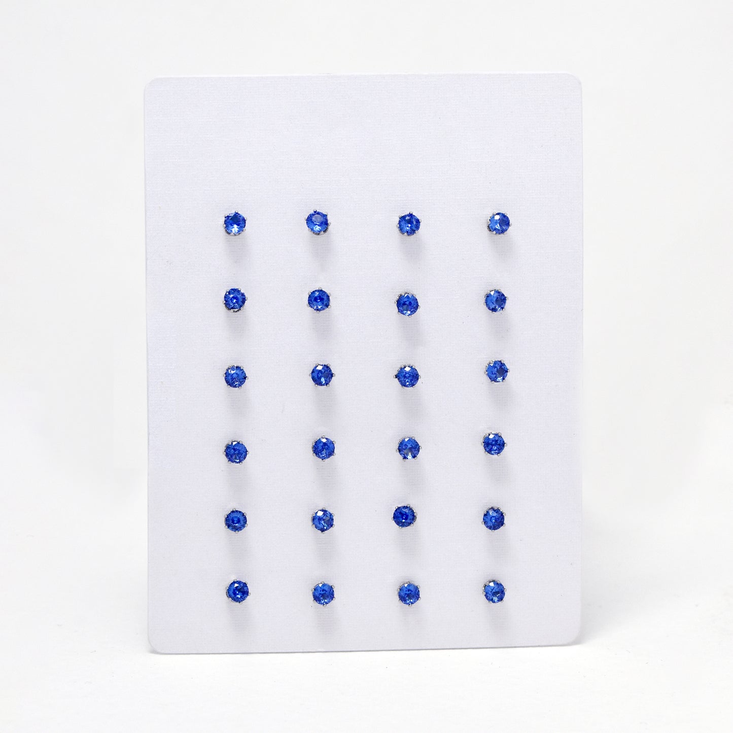 SSYE6142 - St Steel 12 pack 3mm 6 claw CZ studs