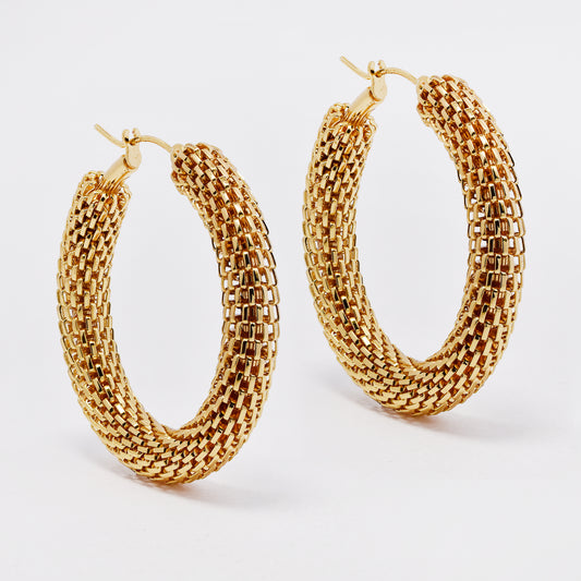SSYE6518 - St Steel 40mm x 6mm mesh hoops
