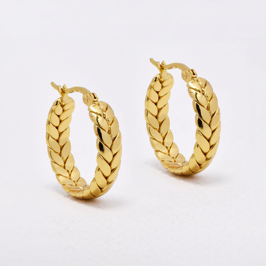 SSYE6526 - St Steel 23mm x 6mm wheat hoops