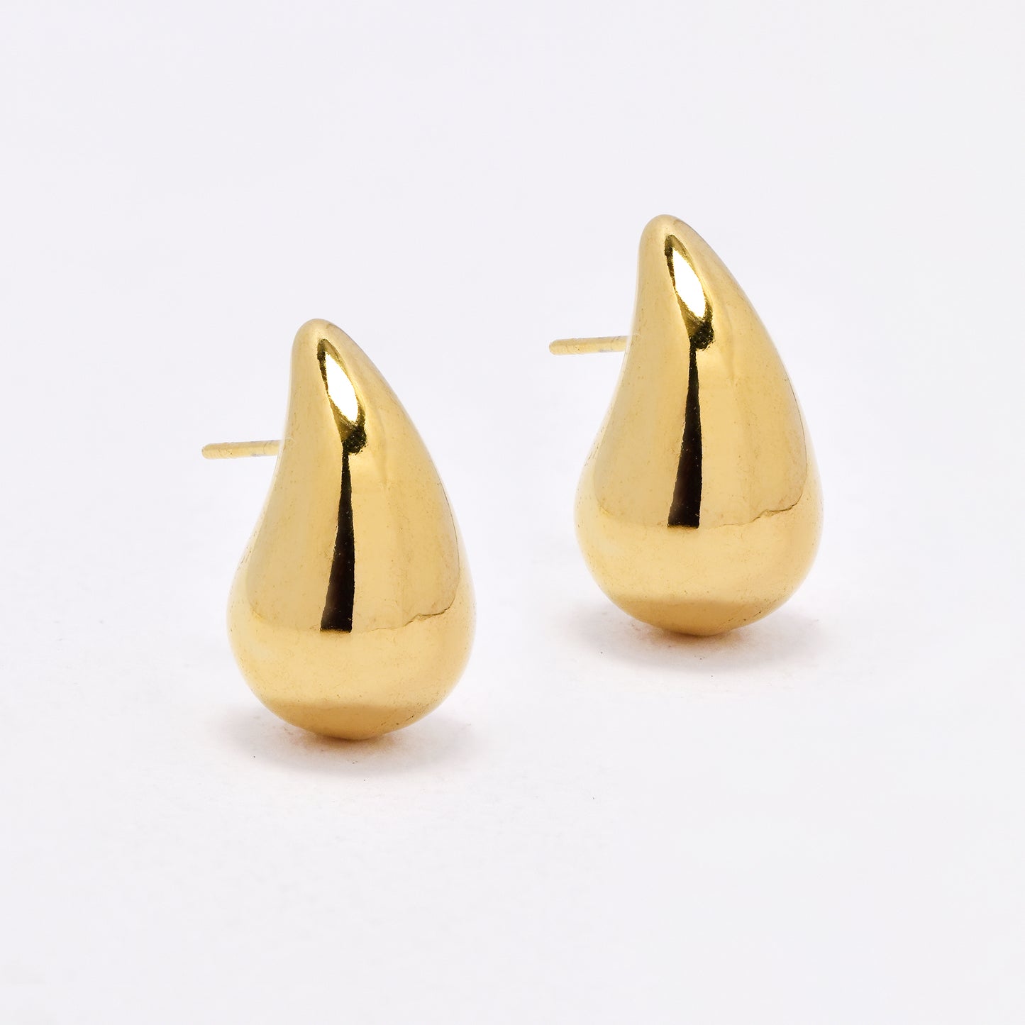 SSYE6648 - St Steel 21mm x 12mm  teardrop studs