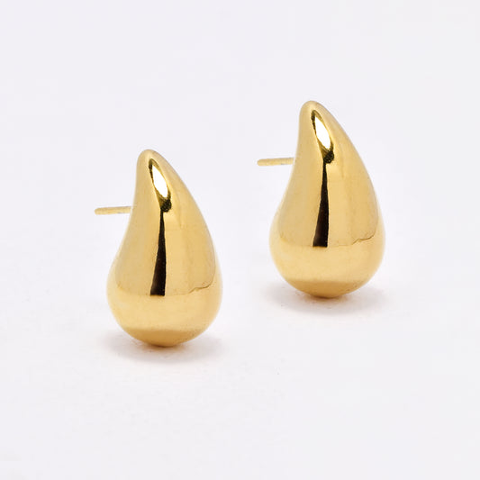 SSYE6648 - St Steel 21mm x 12mm  teardrop studs
