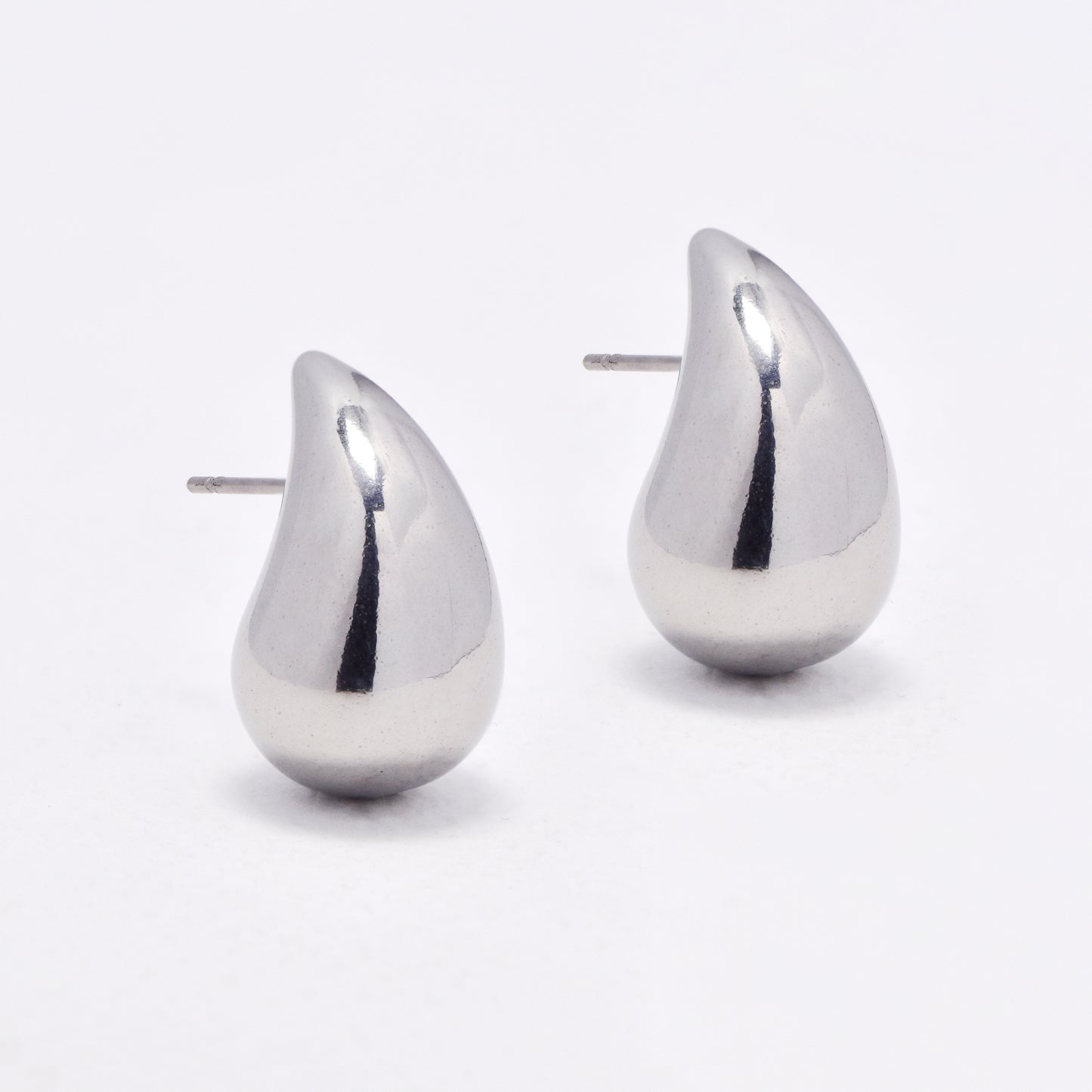 SSYE6648 - St Steel 21mm x 12mm  teardrop studs
