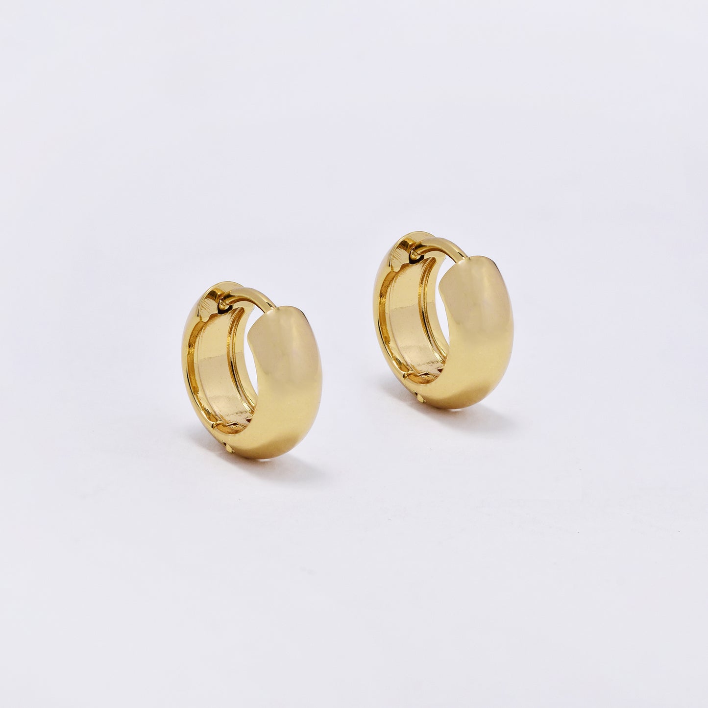 SSYE6802 - Steel 13mm x 5mm hoop earring