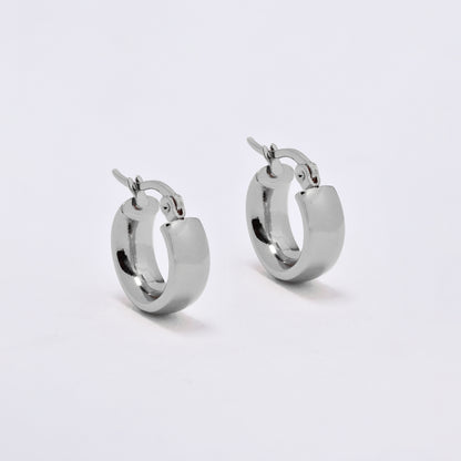 SSYE6813 - Steel 17mm x 16mm x 6mm hoop earring