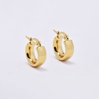 SSYE6813 - Steel 17mm x 16mm x 6mm hoop earring
