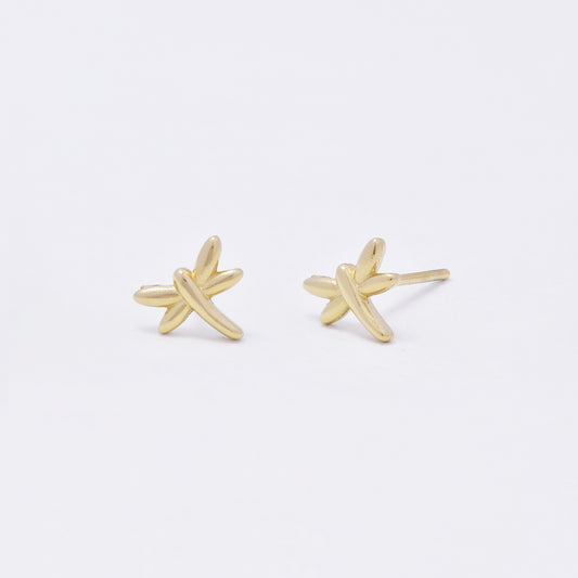 SSYE6952 - Steel 6.5mm x 7mm dragonfly stud earring