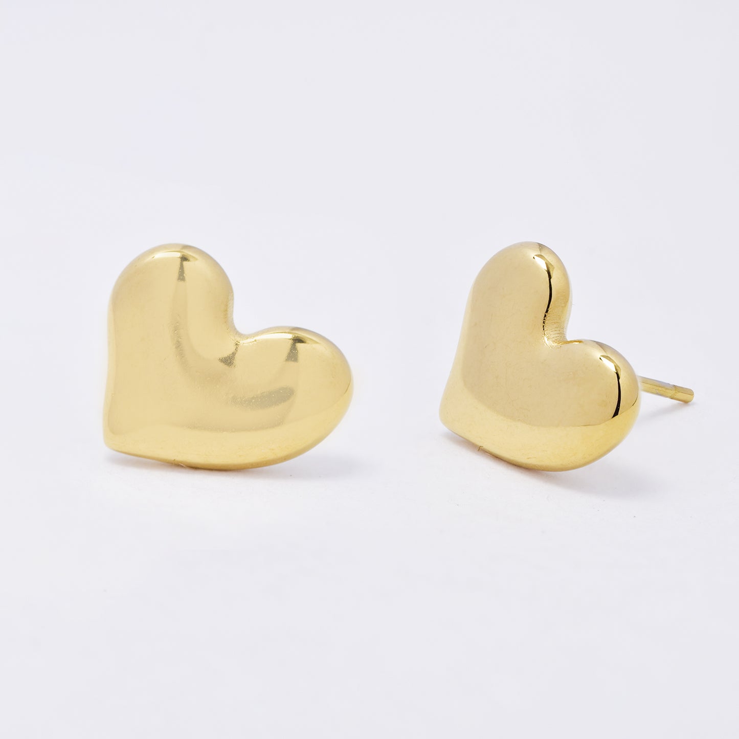 SSYE6954 - Steel 10.5mm x 12.5mm balloon heart stud earring